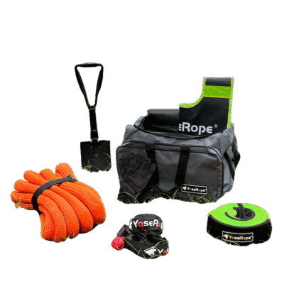 Deluxe Off-Road Tow Rope Kit - Complete with Tree Hugger, Tow Flag, Soft Shackle & Dedicated Towing Equipment